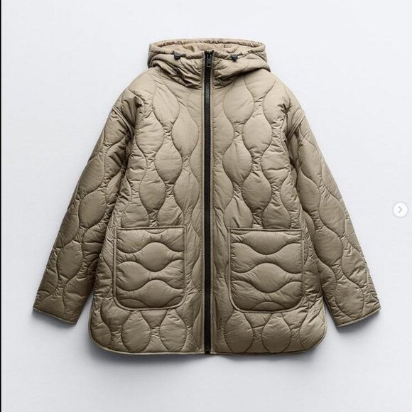 Zara Women’s Quilted Puffer Jacket, Size XS NEW WITH TAG! - Picture 4 of 8